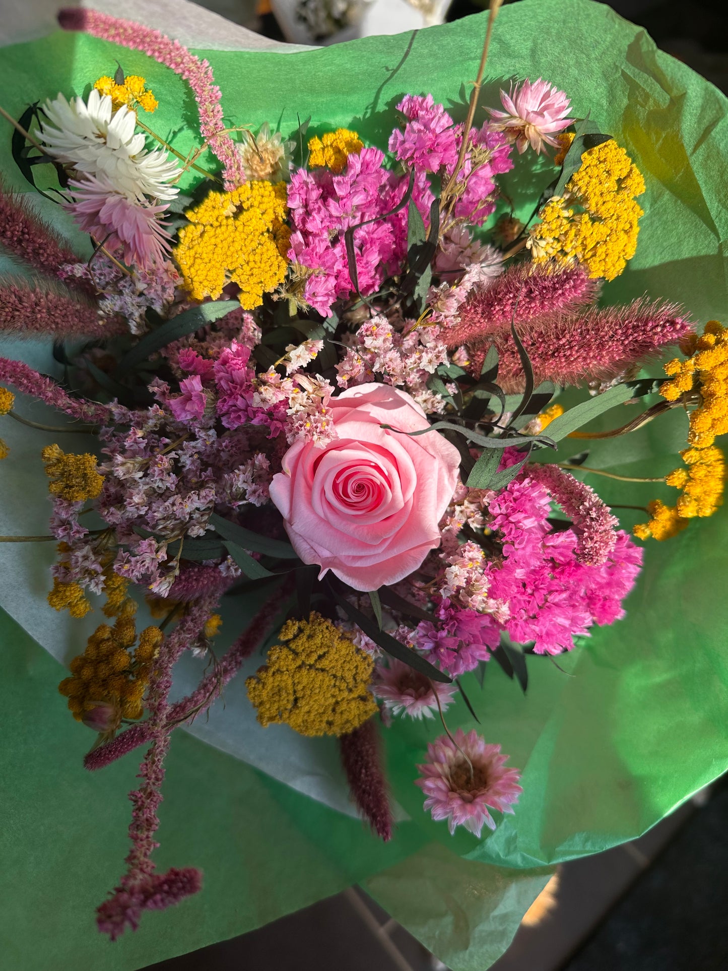 • Bouquet rose et jaune