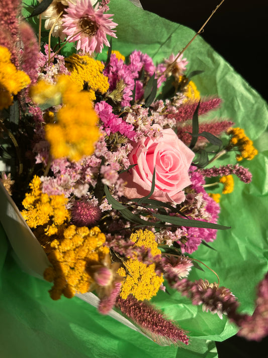• Bouquet rose et jaune