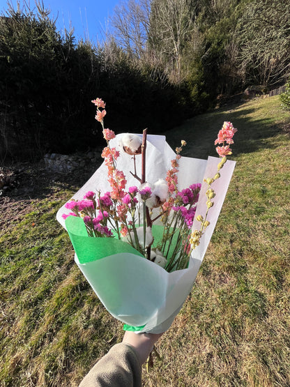 • Bouquet coton fushia